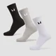 Skarpetki za kostkę z kolekcji MP Unisex (trójpak) – białe/czarne/Grey Marl