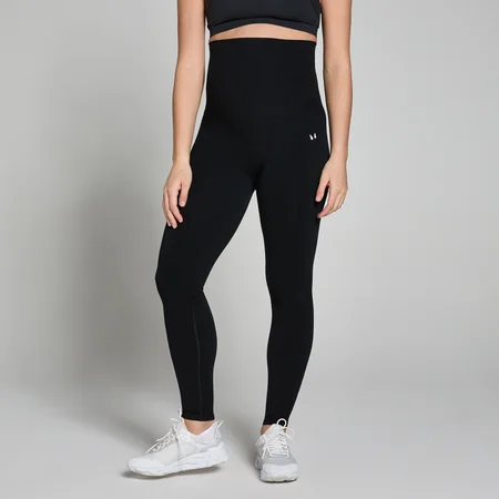 Damskie legginsy poporodowe z kolekcji Maternity MP – czarne