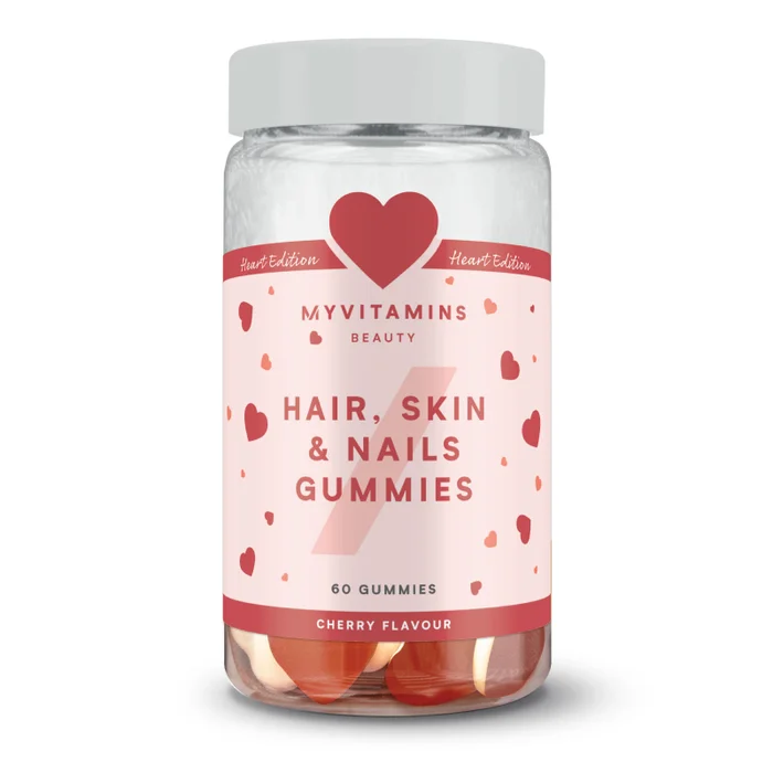 Hair, Skin & Nails Gummies – serduszka dwuwarstwowe