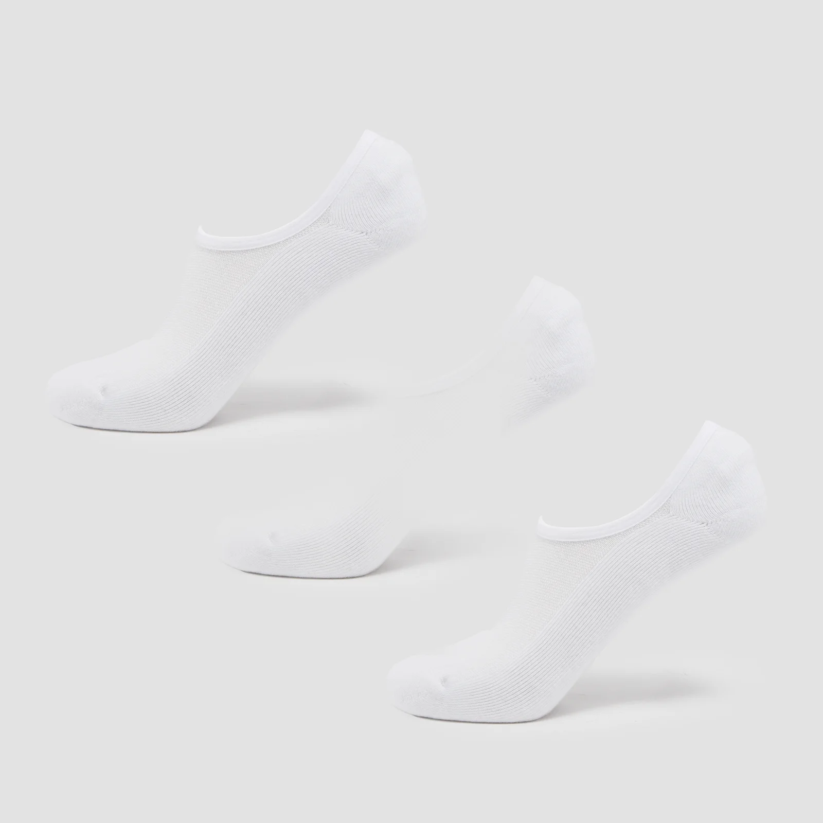 MP Unisex Invisible Socks (3 Pack) - White - UK 9-11 Obraz 1