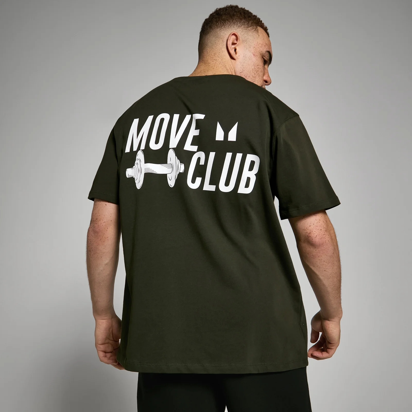 T-shirt oversize z kolekcji Move Club MP – Forest Green - XXS - XS Obraz 1