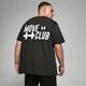 T-shirt oversize z kolekcji Move Club MP – Washed Black