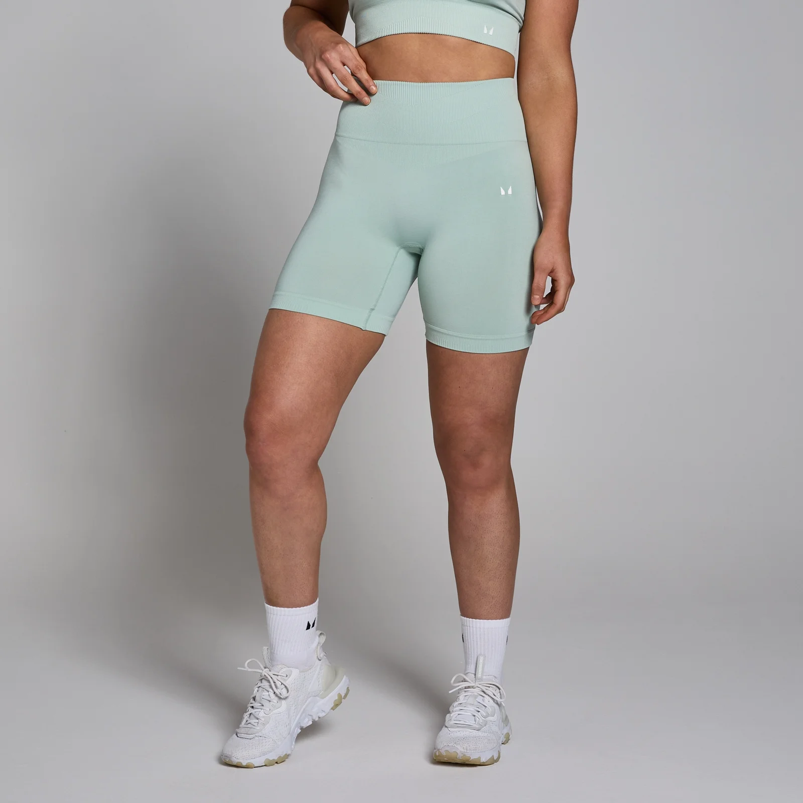 Damskie bezszwowe spodenki z kolekcji Tempo MP – Fresh Mint - XS Obraz 1