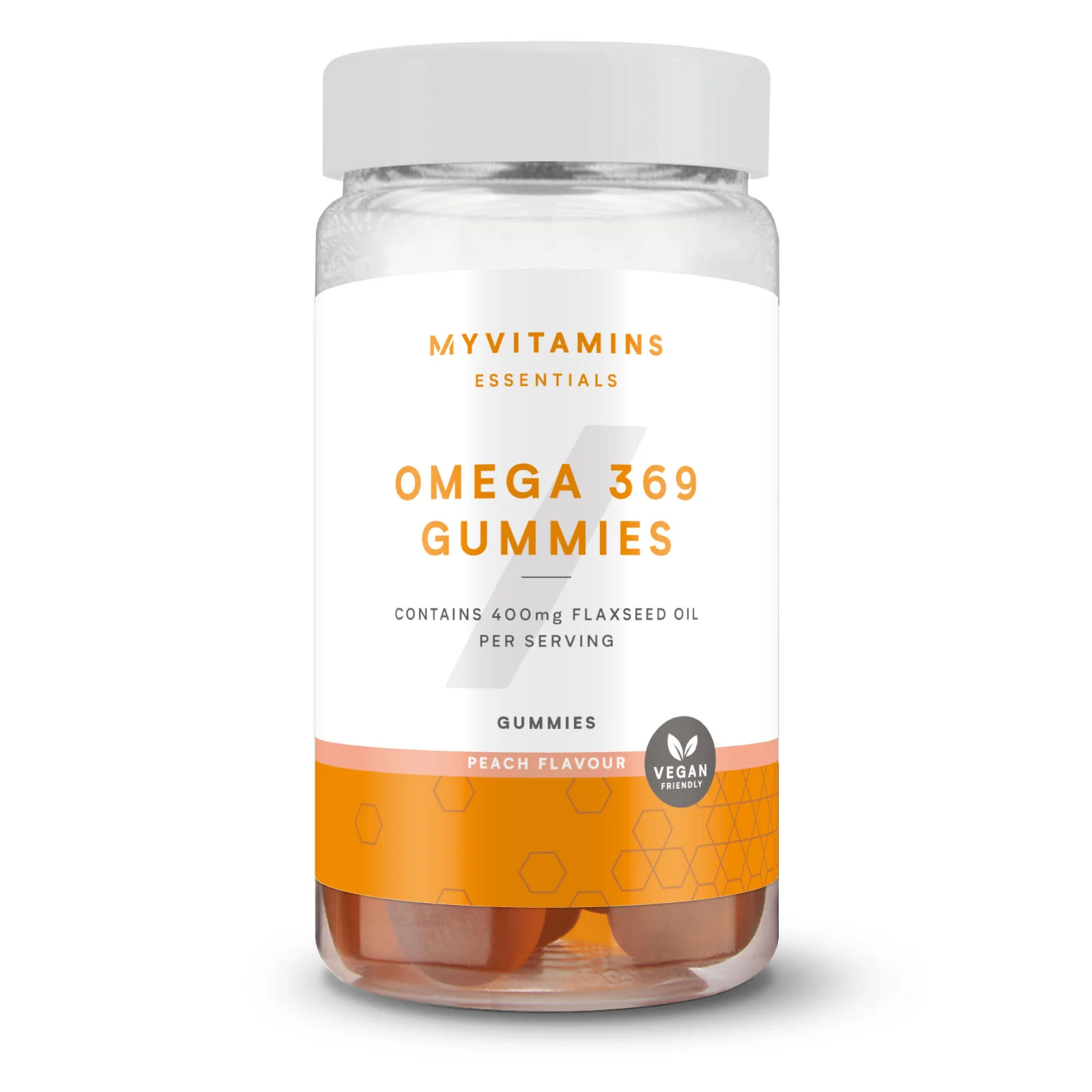 Żelki z kwasami omega-3-6-9 - 60gummies - Peach Obraz 1