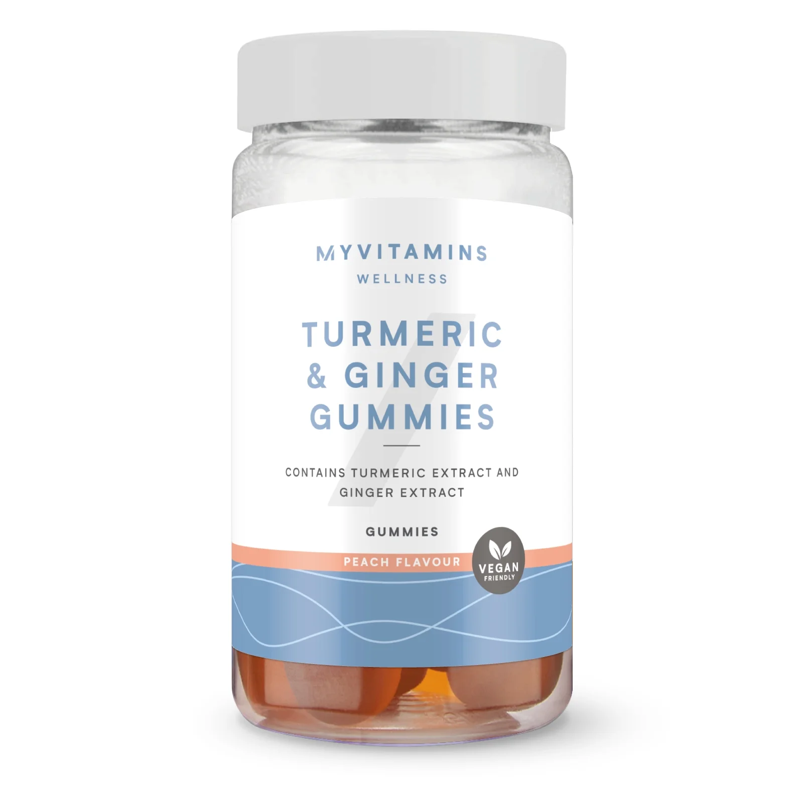 Żelki z kurkumą i imbirem - 60GUMMIES, 30servings - Peach Obraz 1