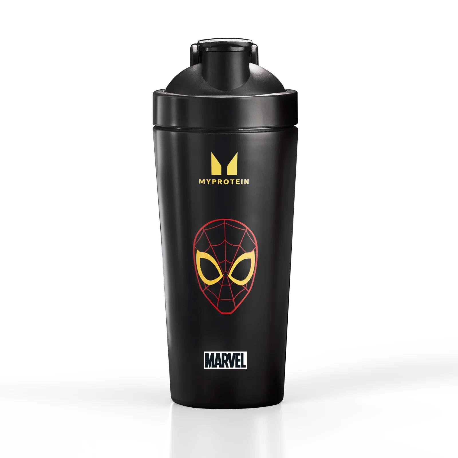Shaker Myprotein Spiderman z metalu z recyklingu – czarny Obraz 1