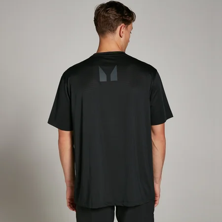 Męski siateczkowy T-Shirt treningowy o kroju oversize z kolekcji Tempo MP – czarny