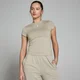 Damski T-shirt z krótkim rękawem o dopasowanym kroju z kolekcji Basic MP – Fog