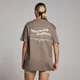 Damski T-shirt oversize z nadrukiem graficznym z kolekcji Health & Wellness MP – Espresso
