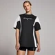 Damski kontrastujący T-shirt oversize z kolekcji Tempo Retro MP – czarny