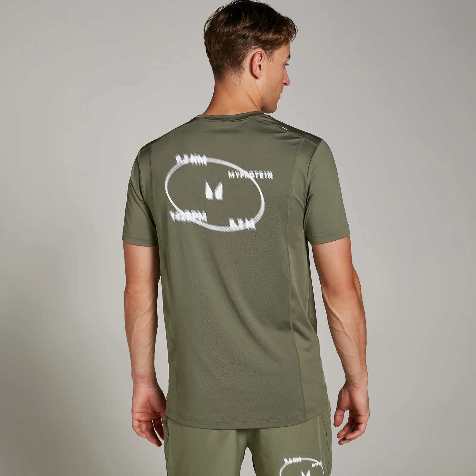 Męski T-shirt z kolekcji Velocity Tracking Graphic MP – Dusty Olive - XXXL Obraz 1