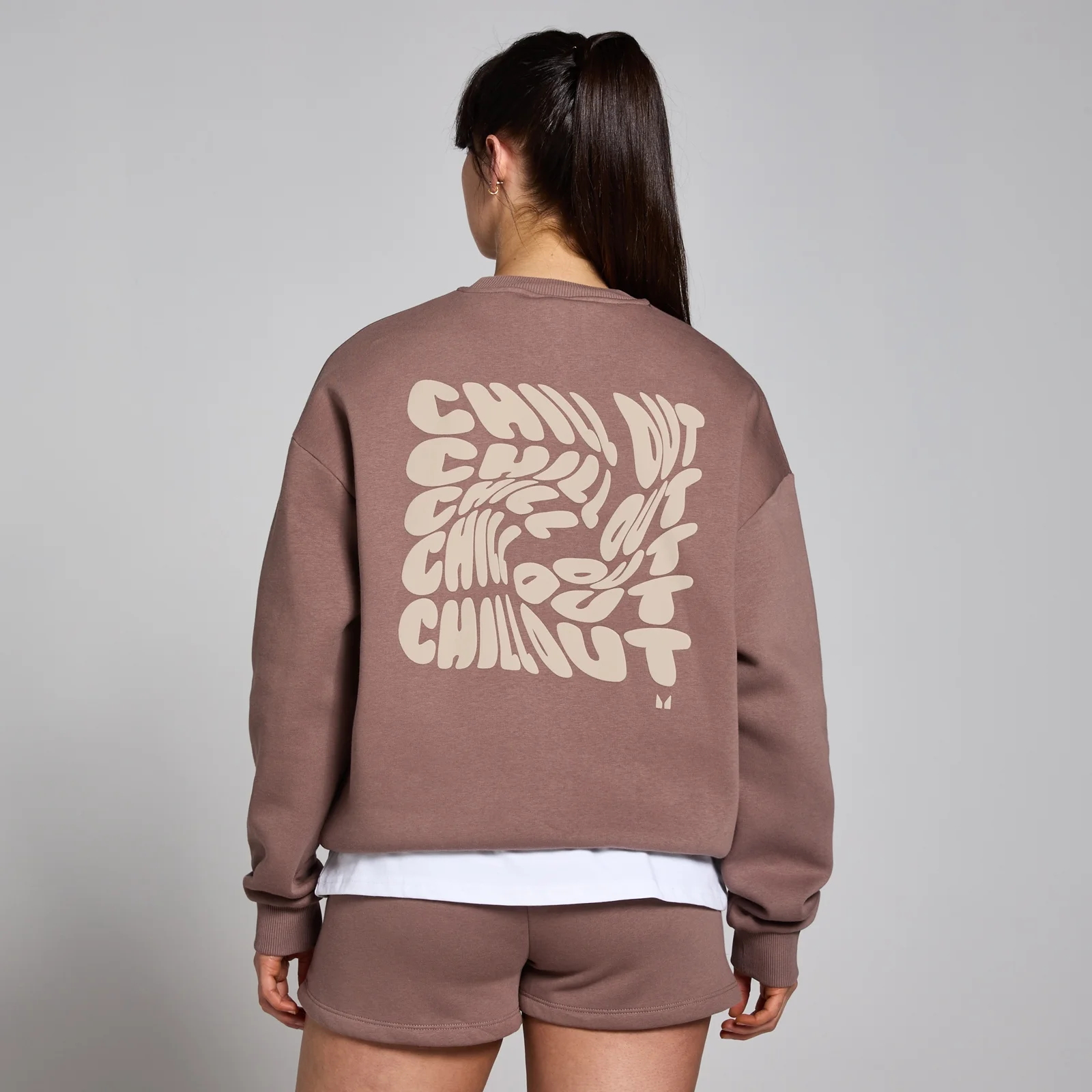Damska bluza oversize z kolekcji Tempo Chill Out Graphic MP – Hazelnut - L Obraz 1