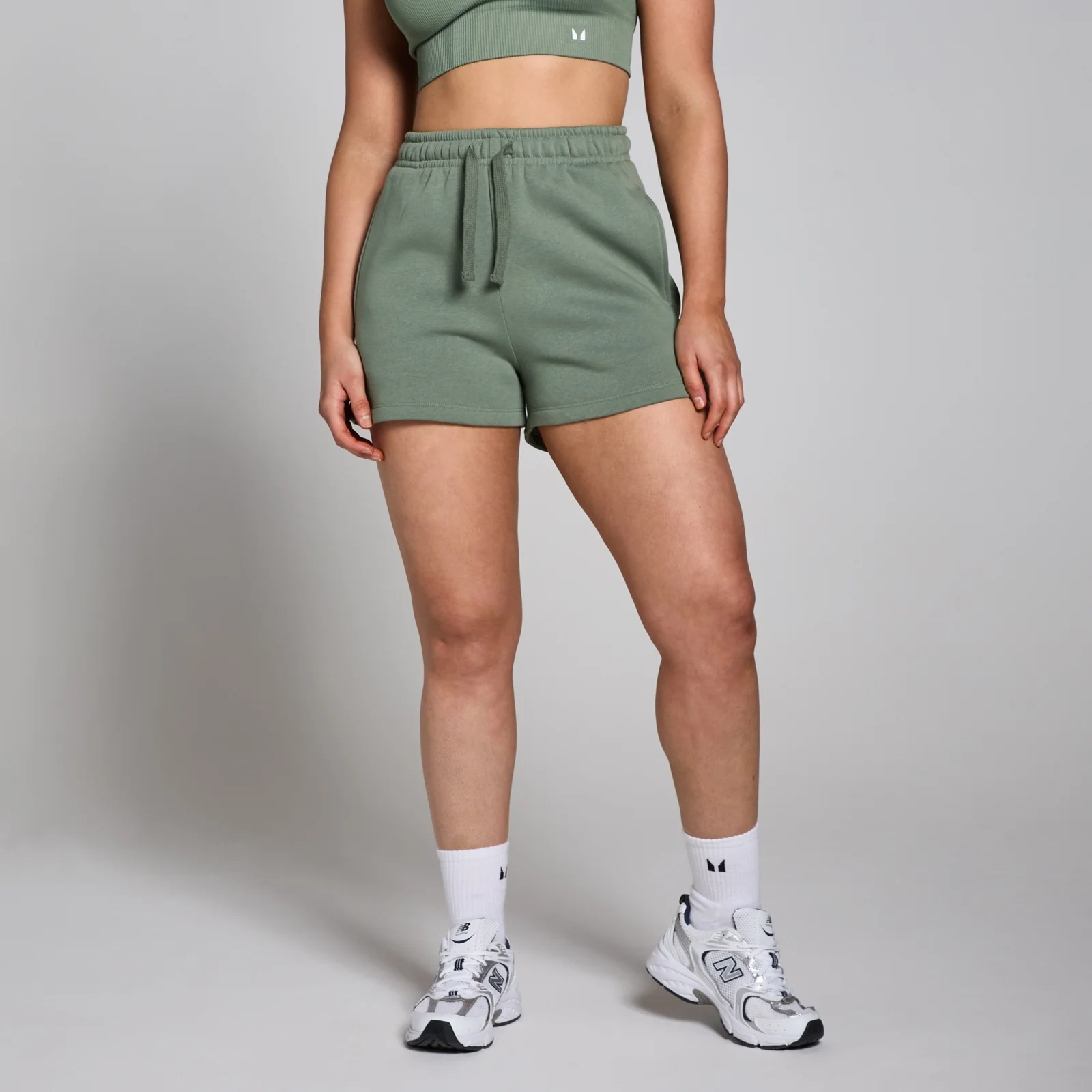 Damskie spodenki dresowe z kolekcji Tempo MP – Moss Green - XS Obraz 1