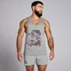 Męski podkoszulek bez rękawów typu stringer z kolekcji Origin Graphic MP Grey Marl