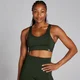 Damski zgrzewany stanik sportowy z kolekcji Tempo Ultra MP – Forest Green