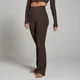 Damskie legginsy z rozszerzanymi nogawkami z kolekcji Tempo MP – Coffee