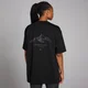 Damski T-shirt oversize z kolekcji Velocity MP – czarny