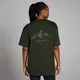 Damski T-shirt oversize z kolekcji Velocity MP – Forest Green