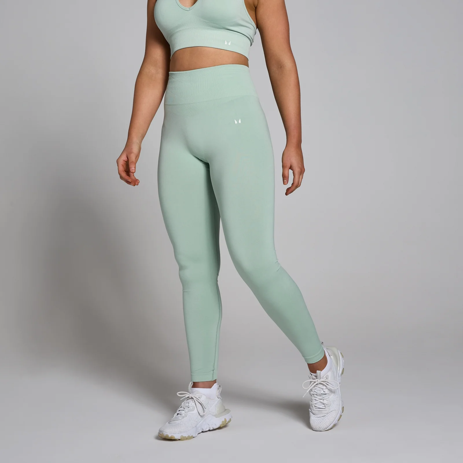 Damskie bezszwowe legginsy z kolekcji Tempo MP – Fresh Mint - XL Obraz 2
