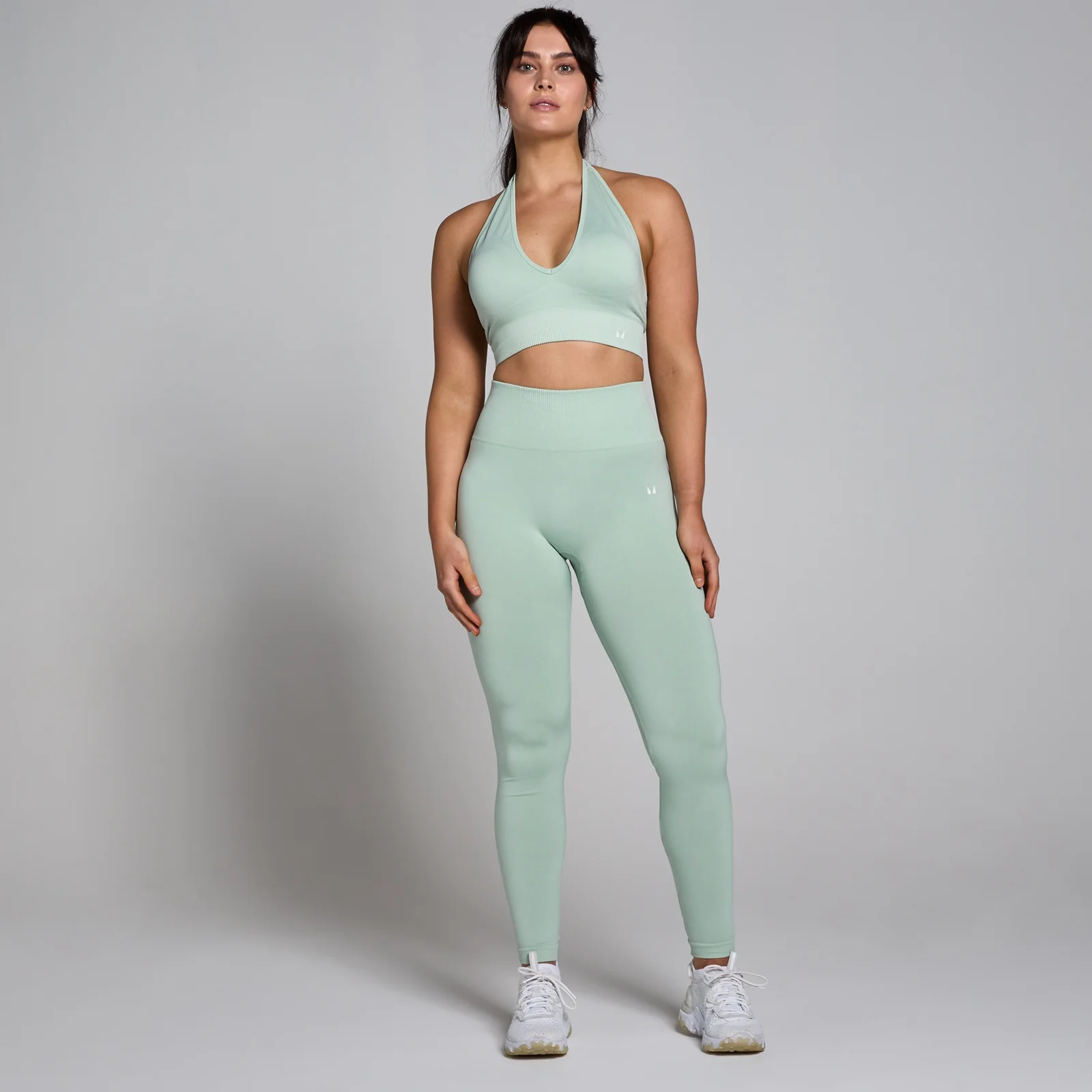 Damskie bezszwowe legginsy z kolekcji Tempo MP – Fresh Mint - XL Obraz 3