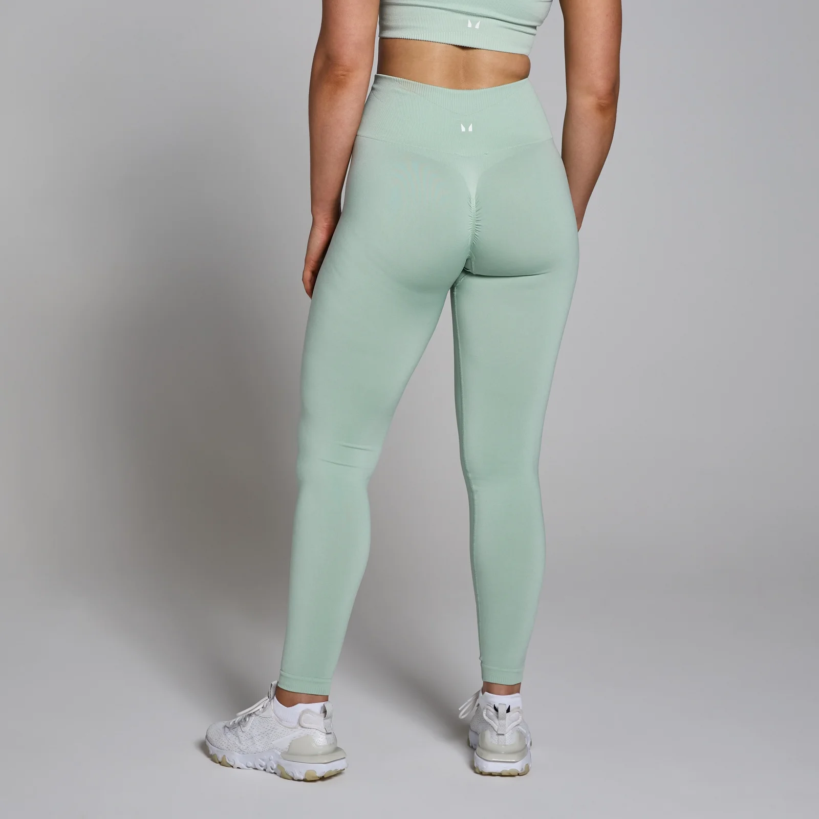 Damskie bezszwowe legginsy z kolekcji Tempo MP – Fresh Mint - XL Obraz 1