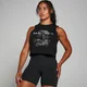 Damska krótka koszulka bez rękawów z kolekcji Origin Graphic MP Washed Black