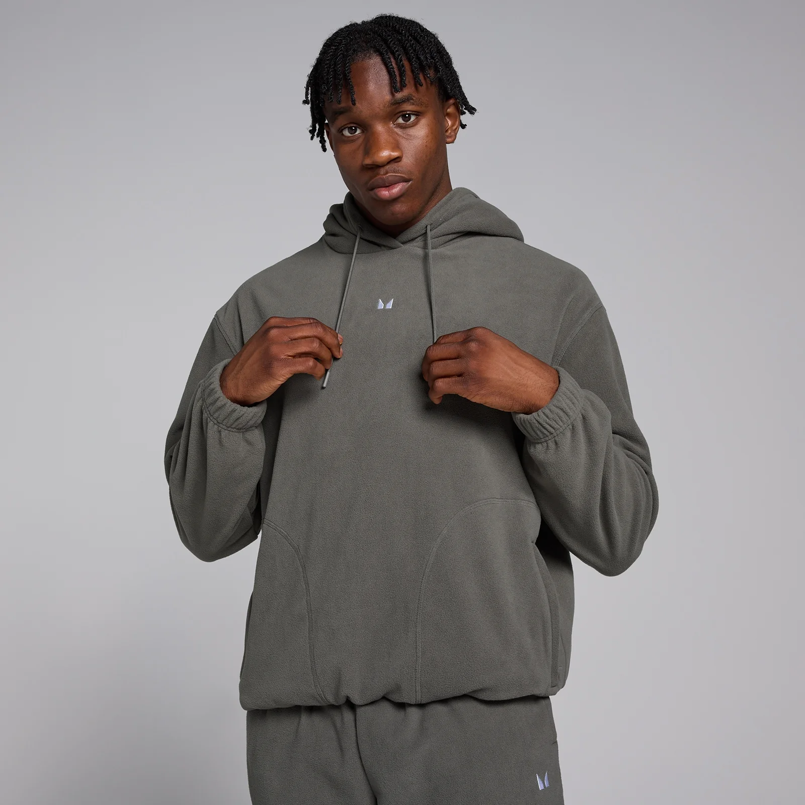 Męska bluza polarowa wkładana przez głowę z kolekcji MP – Gun Metal - L Obraz 1