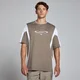 Męski kontrastujący T-shirt oversize z kolekcji Tempo Retro MP – Espresso