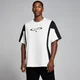 Męski kontrastujący T-shirt oversize z kolekcji Tempo Retro MP – biały