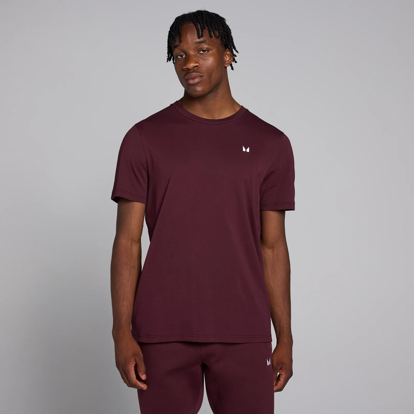 Męski T-shirt z krótkim rękawem z kolekcji Rest Day MP – Deep Berry - XXL Obraz 1