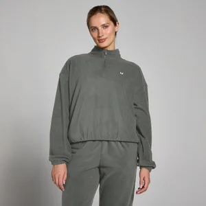 Damski polar ze stójką i suwakiem ¼ z kolekcji MP – Gunmetal - Size M