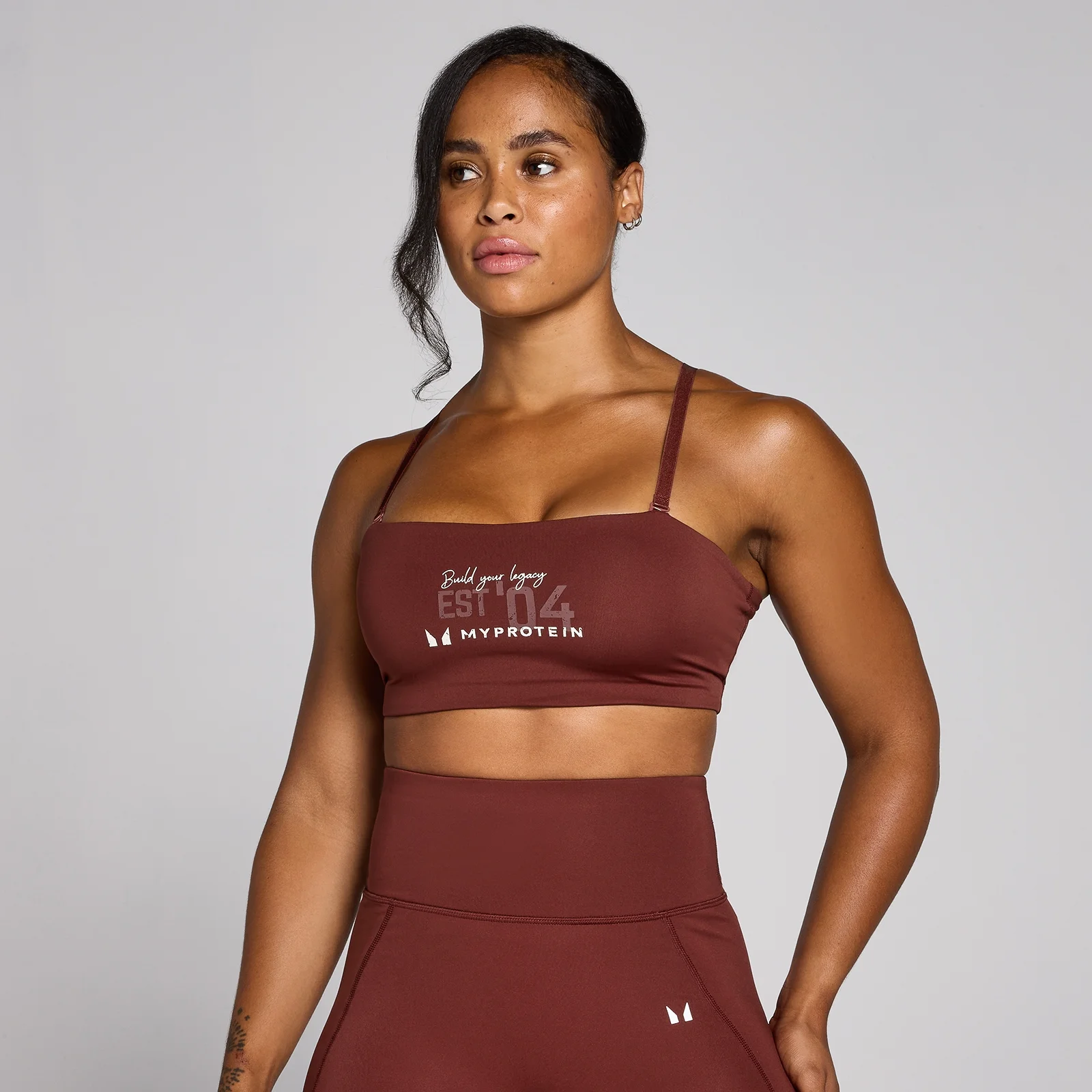 Damski stanik sportowy z kolekcji Origin Graphic MP – Firebrick - XS Obraz 1