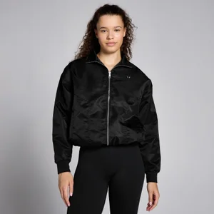 Damska nylonowa kurtka bomberka z kolekcji Lifestyle MP – czarna - Size XS