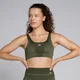 Damski bezszwowy stanik z kolekcji Tempo Linear MP – Dark Olive