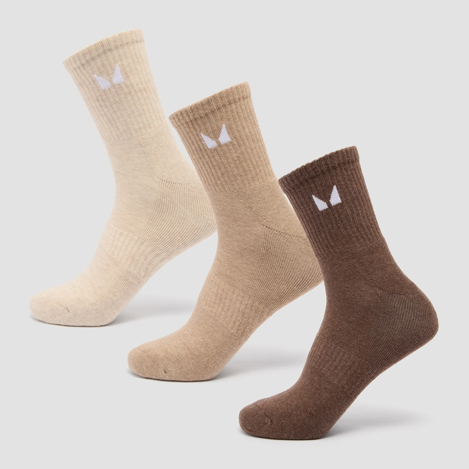 MP Unisex Crew Socks (3 Pack) - Neutral - UK 6-8 Obraz 1