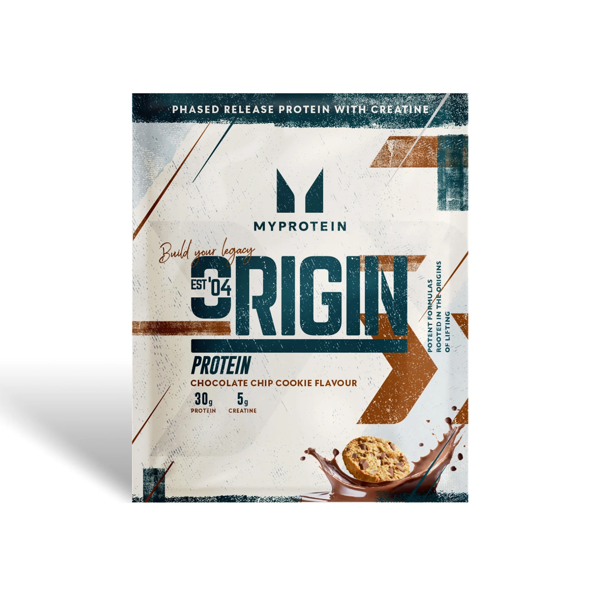 Origin Protein, with Creatine (Sample) - 1servings - Chocolate Chip Cookie Obraz 1