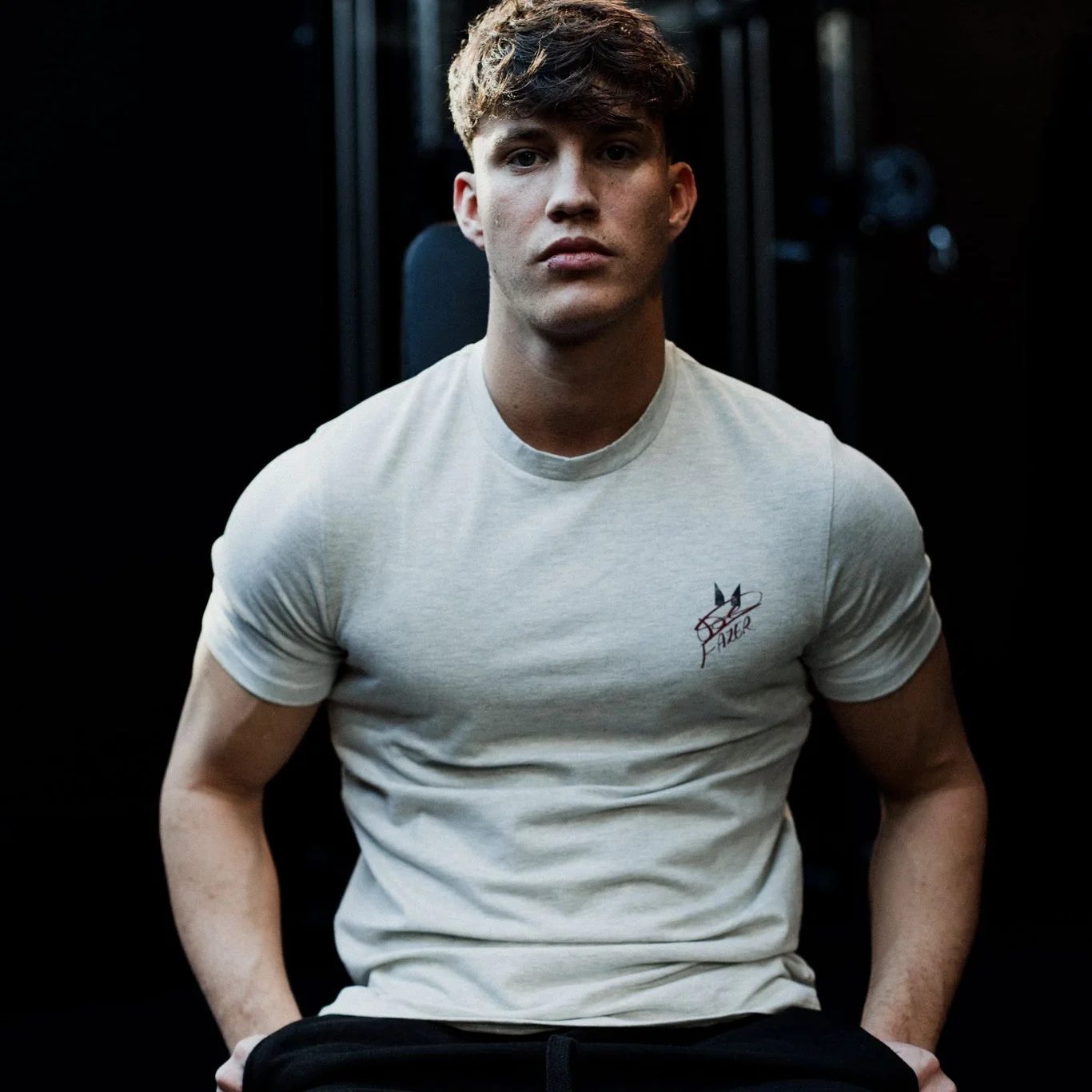 MP Men's Joe Fazer Muscle Fit Graphic T-Shirt - Grey Marl - S Obraz 1