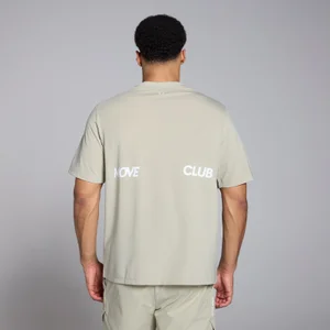 Męski T-shirt oversize z kolekcji Tempo Graphic MP – Salt Grey - Size XS