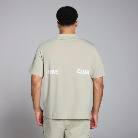 Męski T-shirt oversize z kolekcji Tempo Graphic MP – Salt Grey