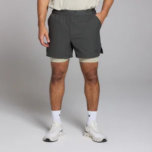 Męskie spodenki 2 w 1 z kolekcji Tempo Graphic MP – Washed Black - Size XS