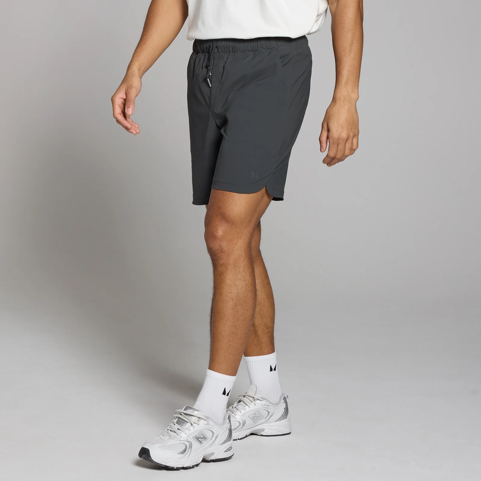 Męskie dzianinowe spodenki z kolekcji Lifestyle MP – Washed Black - XS Obraz 1