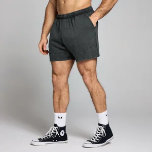 Męskie spodenki dresowe z efektem sprania z kolekcji Origin Graphic MP – Washed Black - Size XS