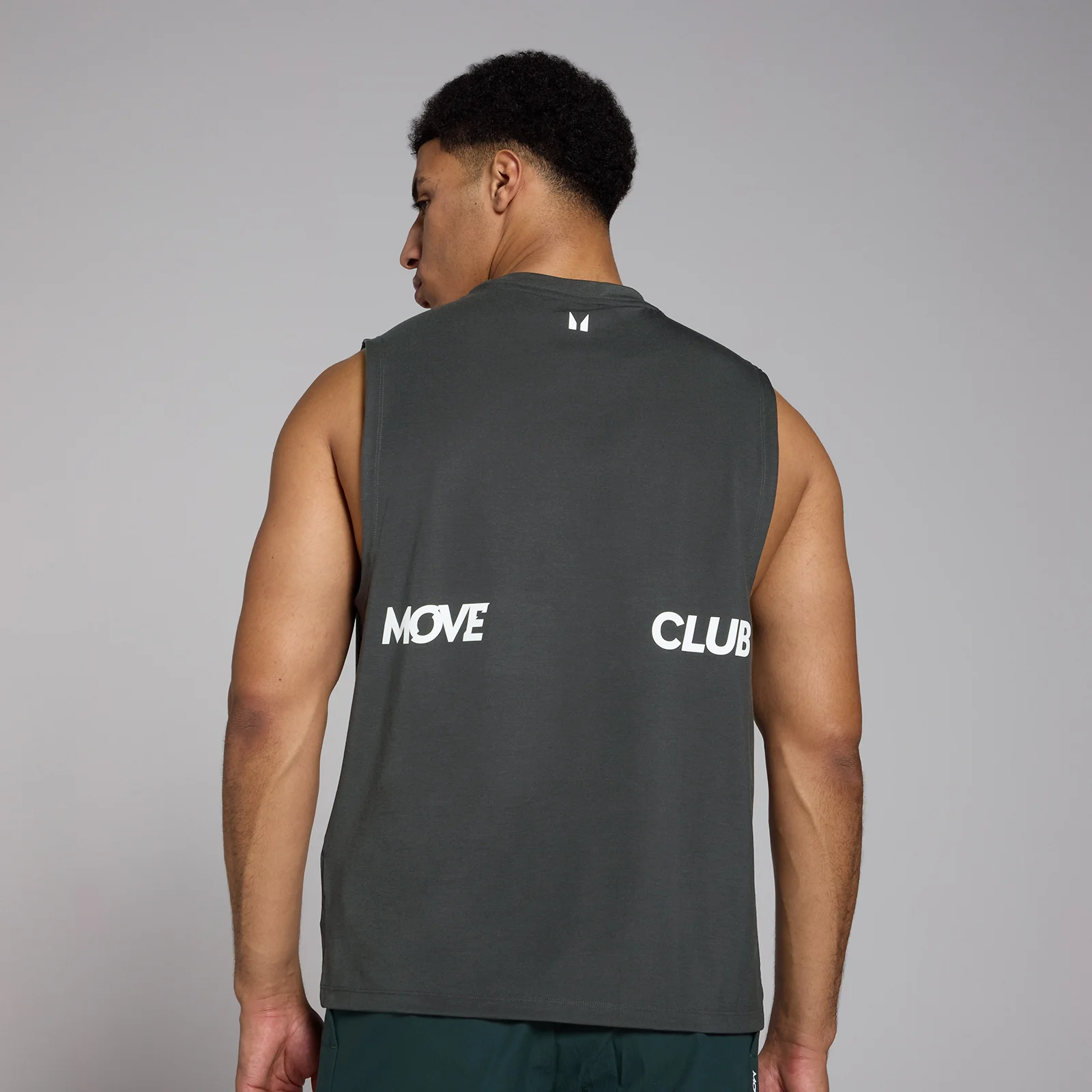 Męska koszulka oversize bez rękawów z kolekcji Tempo Graphic MP – Washed Black - XS Obraz 1