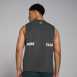 Męska koszulka oversize bez rękawów z kolekcji Tempo Graphic MP – Washed Black - Size XS