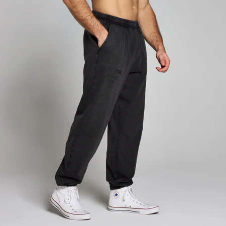 Męskie joggery z efektem sprania z kolekcji Origin Graphic MP – Washed Black
