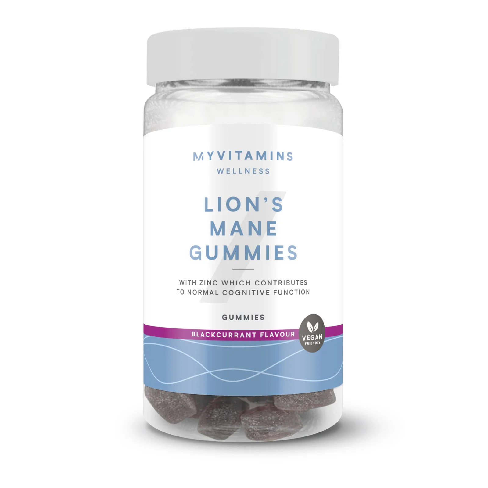 Mushroom Gummies - 60gummies - Lion's Mane (Focus) - Blackcurrant Obraz 1