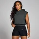 Damska bluza z kapturem bez rękawów z kolekcji Origin MP – Washed Black