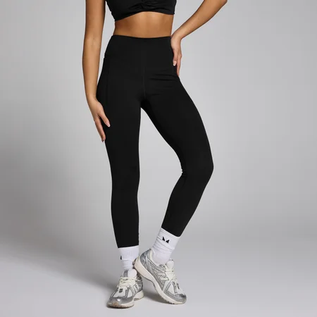 Damskie legginsy treningowe z kolekcji Lifestyle MP – czarne