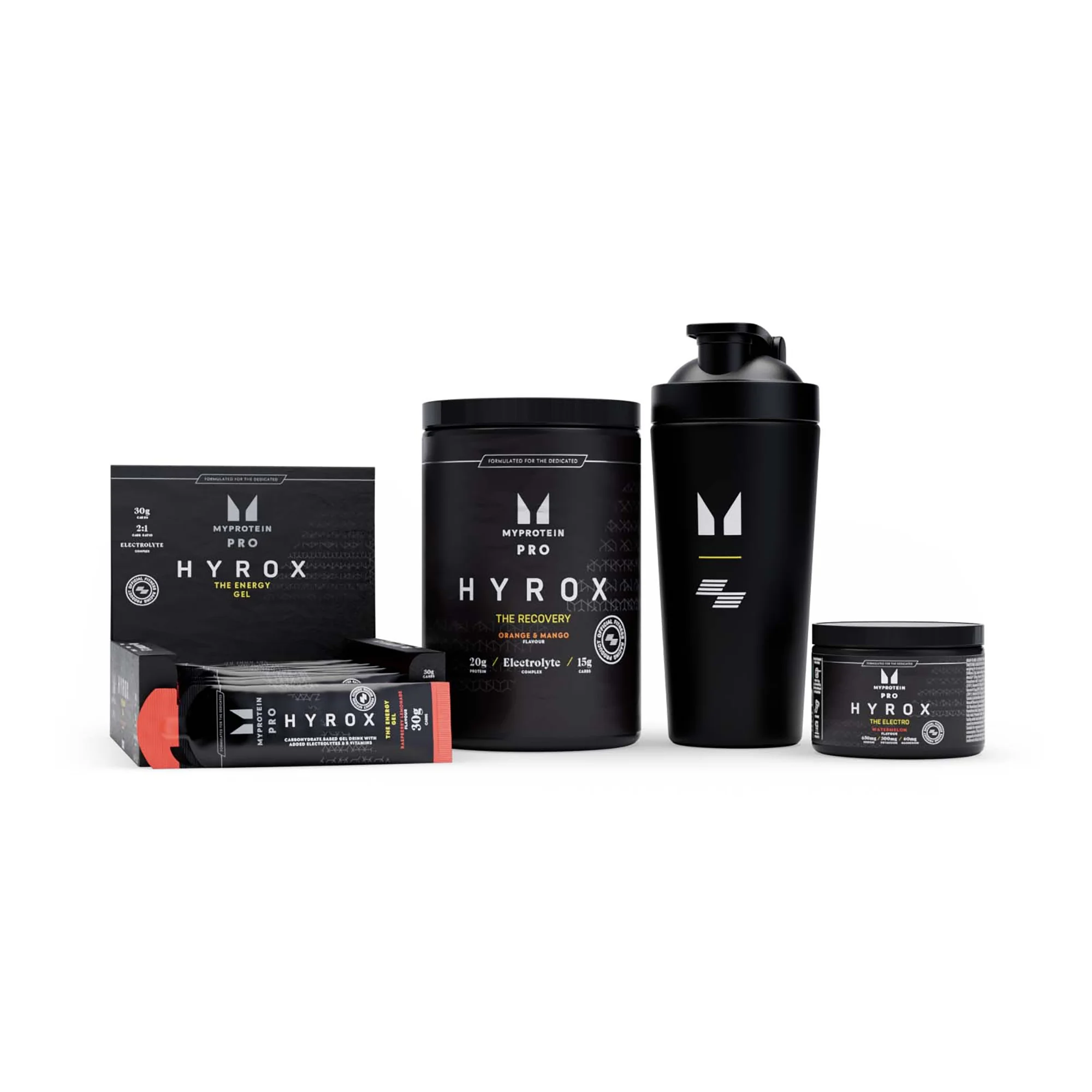 Zestaw HYROX - THE Energy - Raspberry Lemonade - THE Electro - Watermelon - THE Recovery - Orange & Mango Obraz 1