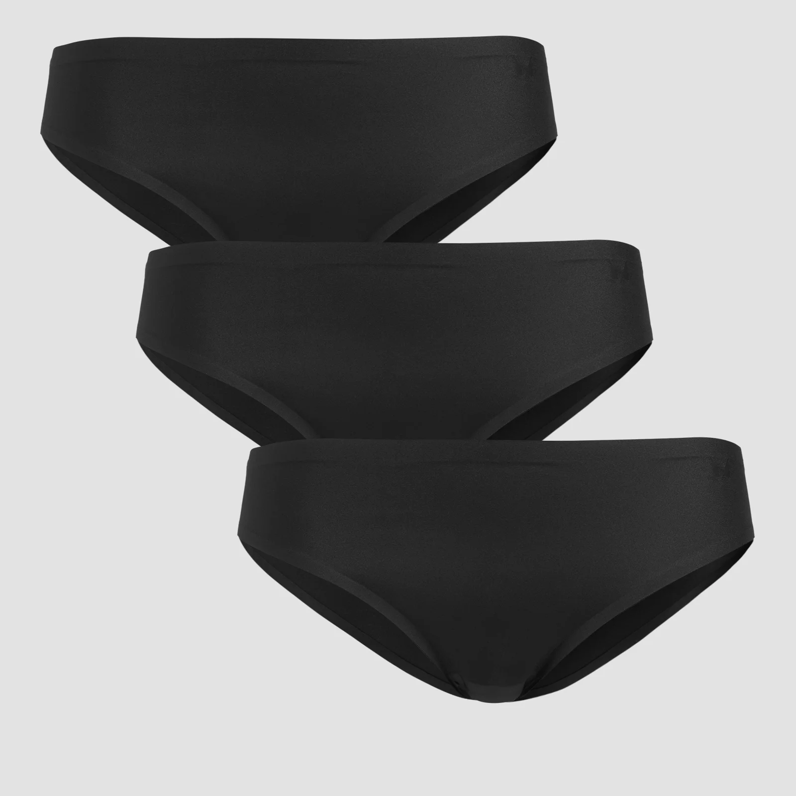 MP Women's Mid Rise No VPL Bikini Brief (3 Pack) - Black - XS Obraz 1